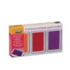 Crealign Set mit 3 Stempelkissen verpackt in einer Aufbewahrungsbox orange rot und lila CL56